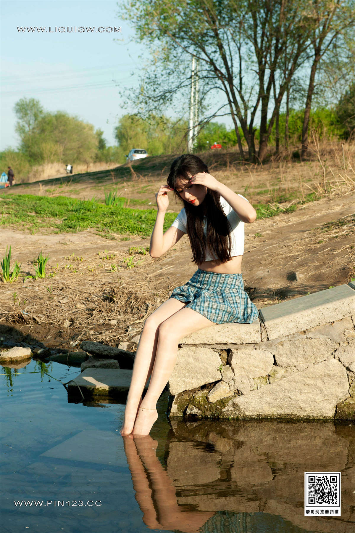 Ligui丽柜 2024.03.11 绿水青丝 Kiki-日更街拍