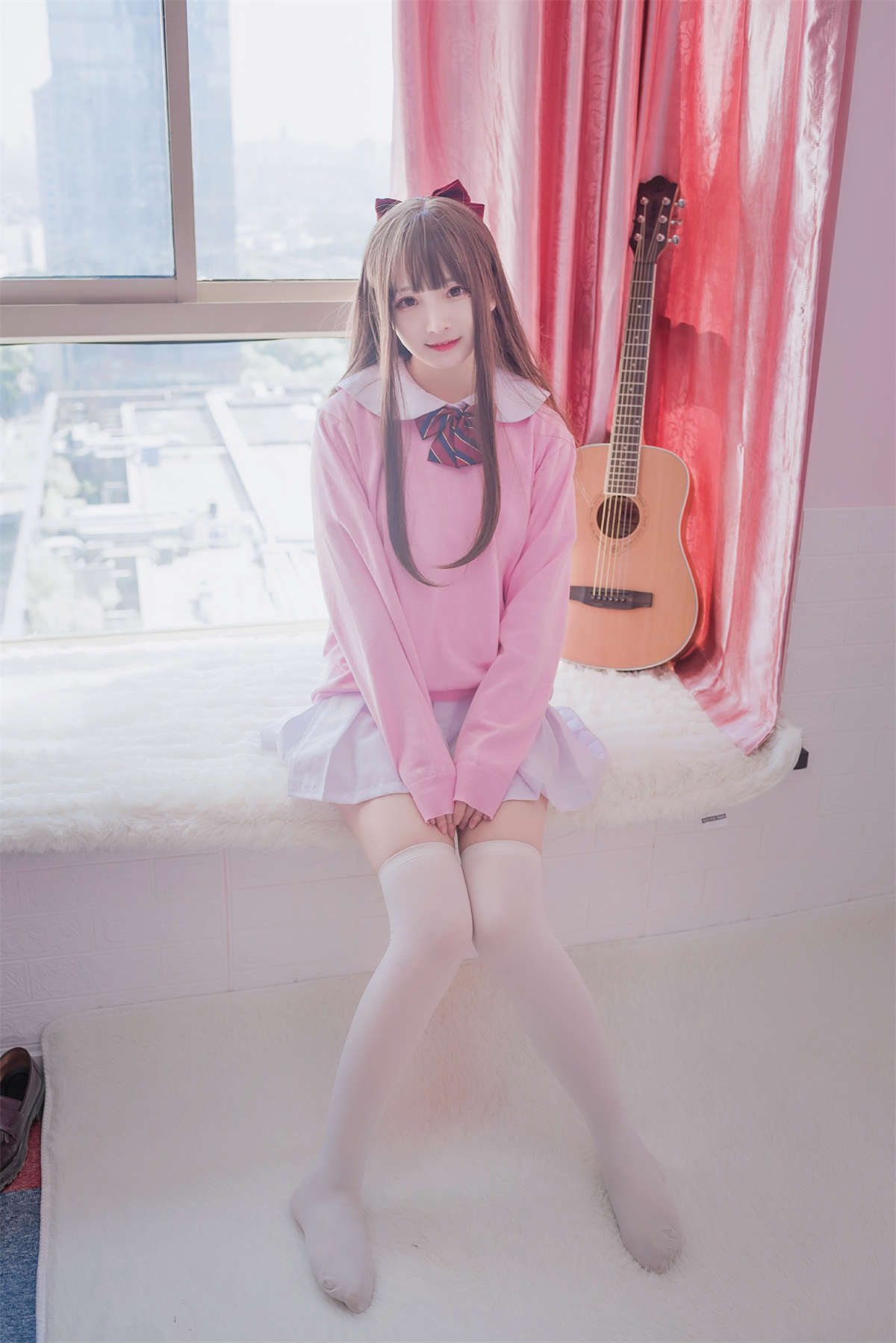 图片[2]-古川kagura 粉色jk-日更街拍