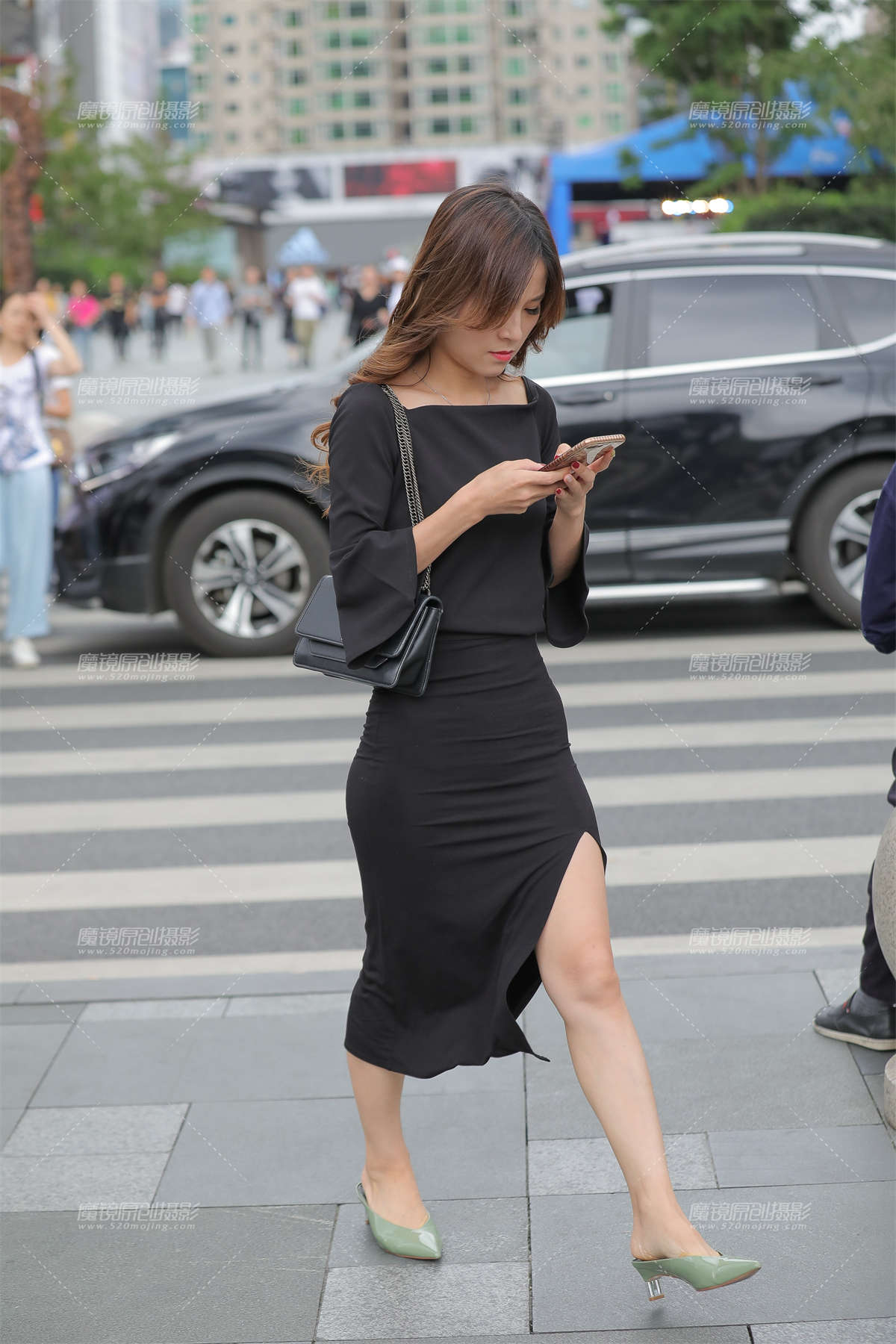 黑长裙的美-日更街拍