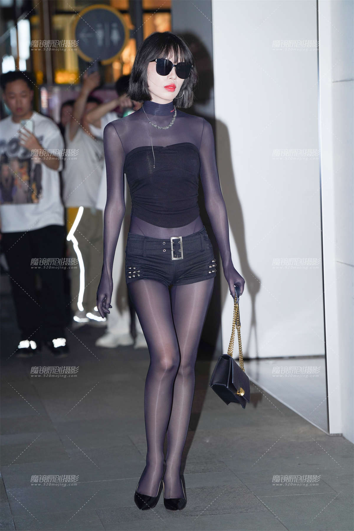 连体丝袜-日更街拍