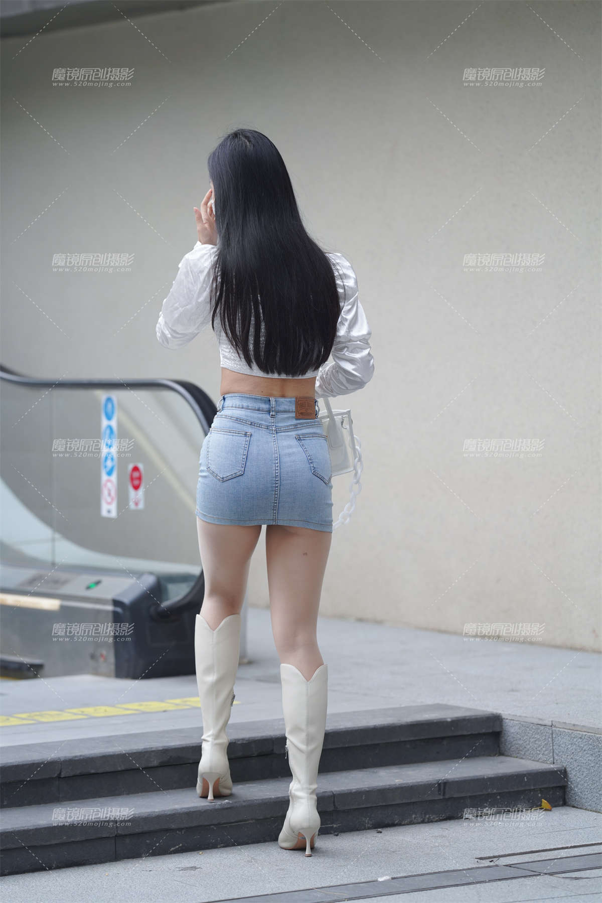 图片[2]-牛仔裙小姐姐-日更街拍