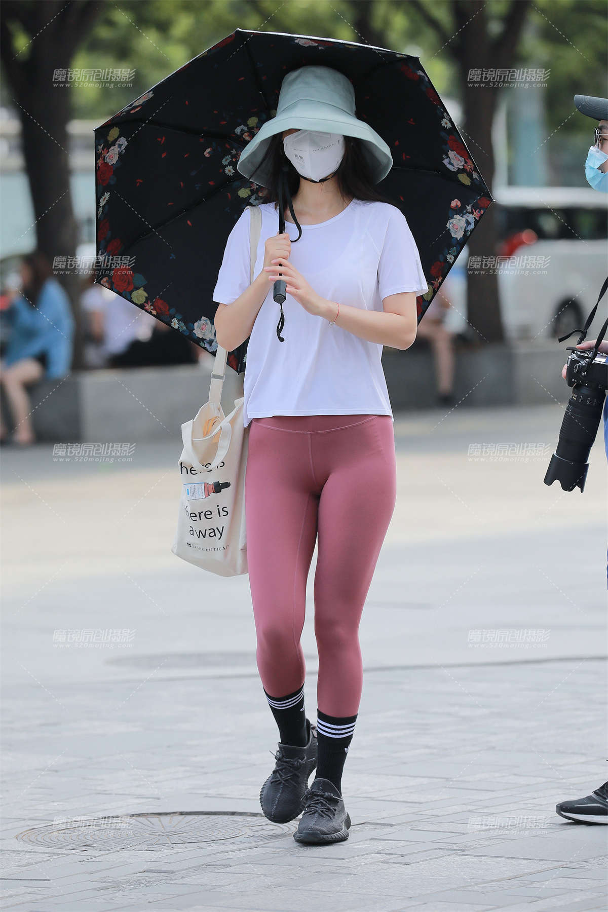 【玻璃赛帖】红色瑜伽裤-日更街拍