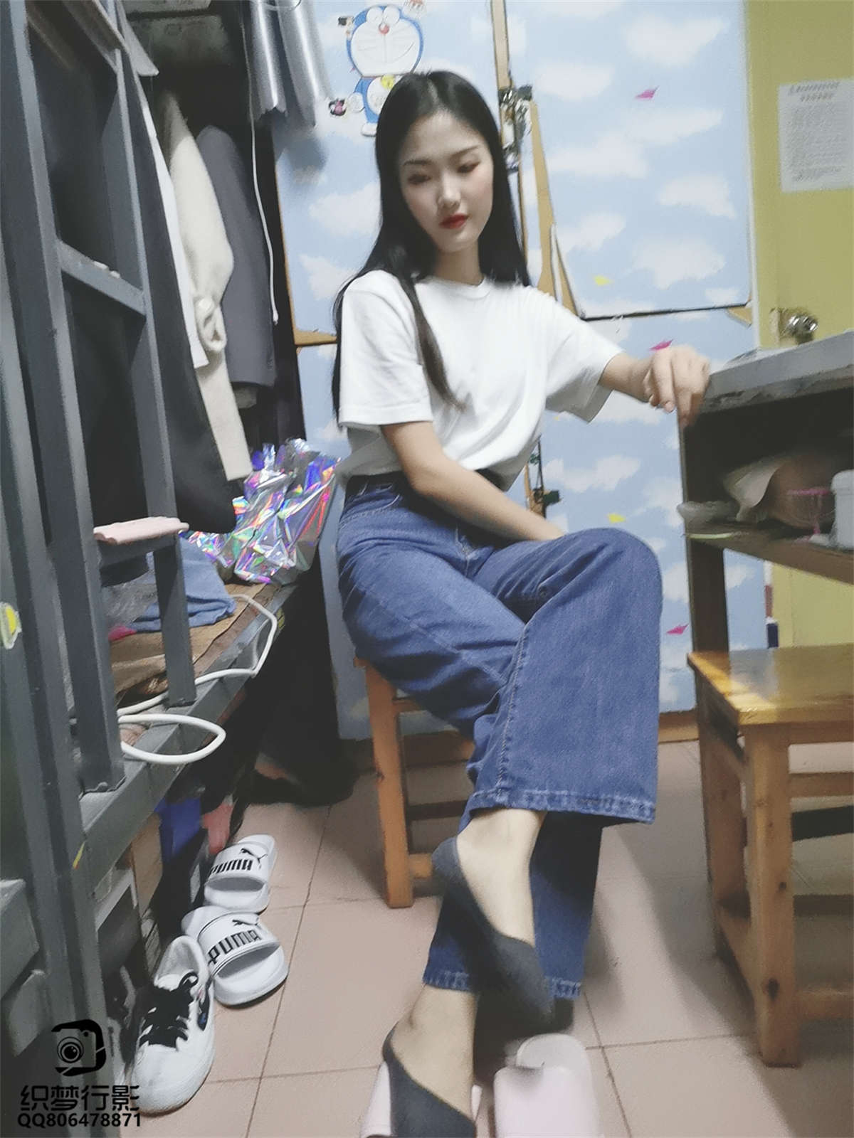 图片[2]-织梦行影摄影作品 第068期 宿舍黑船袜-日更街拍