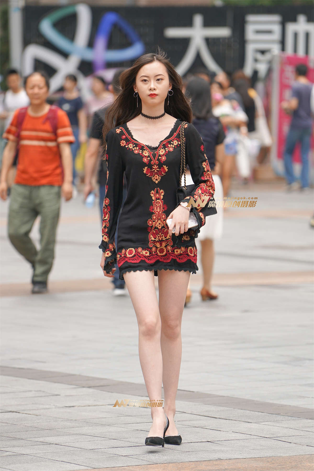 大长腿，中国风-日更街拍