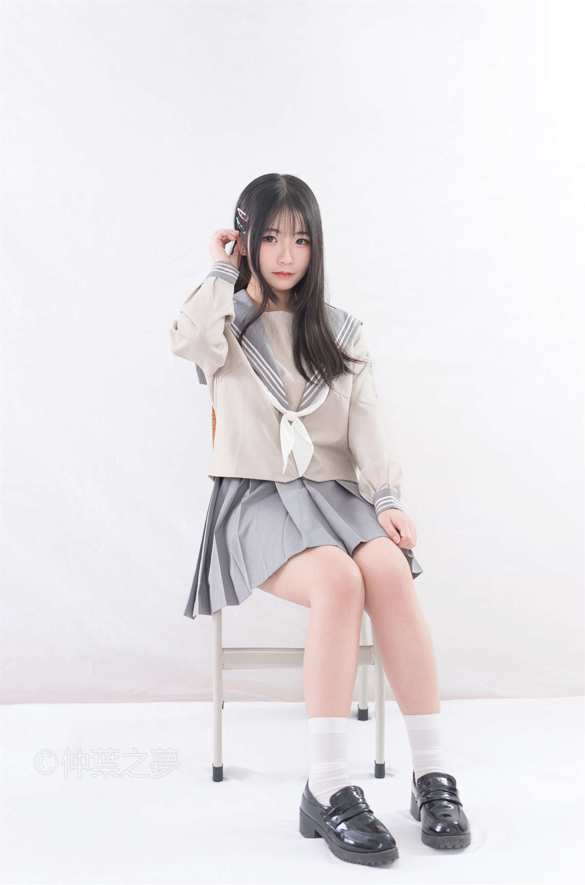 图片[2]-轻兰映画 Grand.008 日系水手服学妹-日更街拍