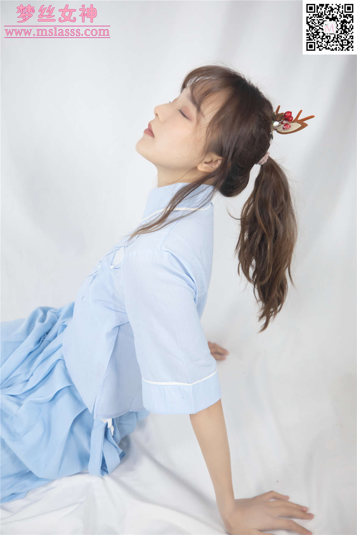 图片[2]-2020.01.01 玥玥 蓝色古装仙女颜值-日更街拍