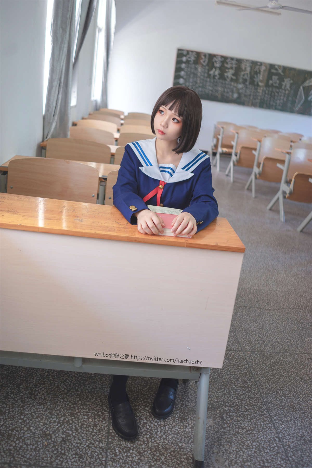 图片[2]-轻兰映画 Grand.013 加藤惠校服-日更街拍