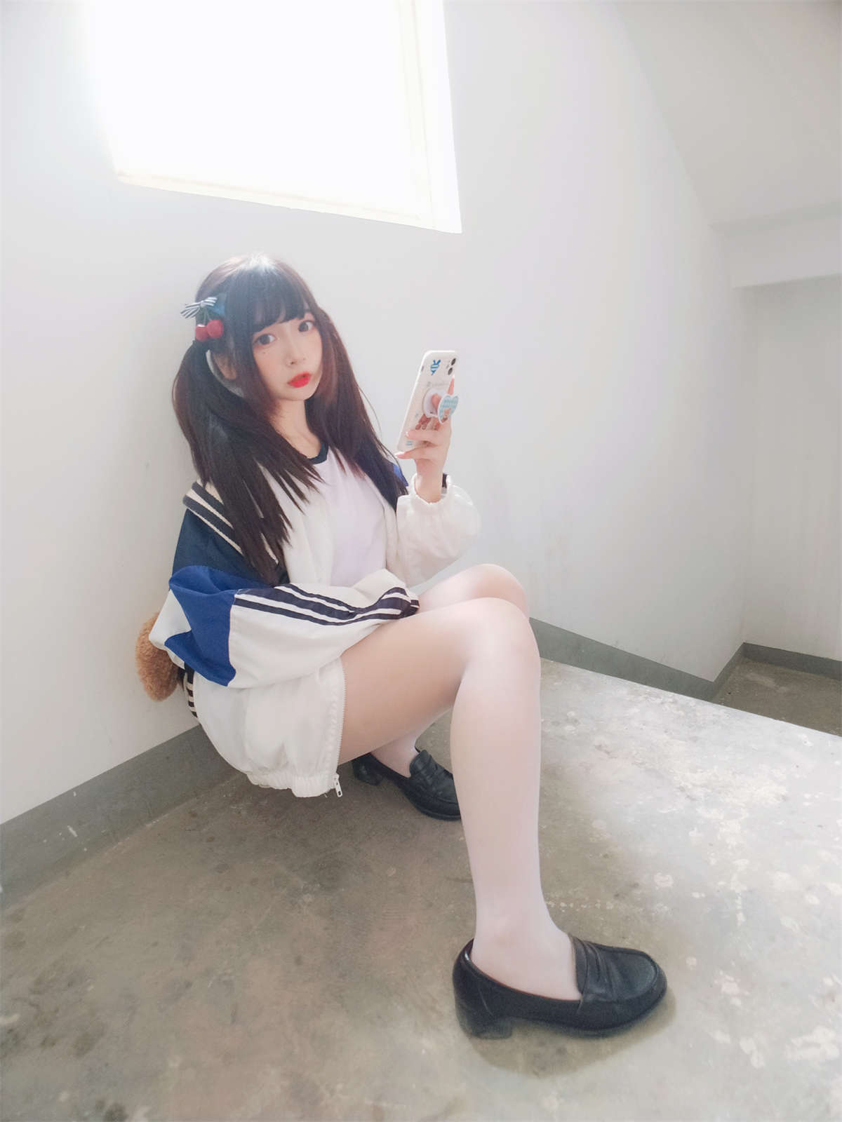 图片[2]-古川kagura 白丝体操运动服-日更街拍