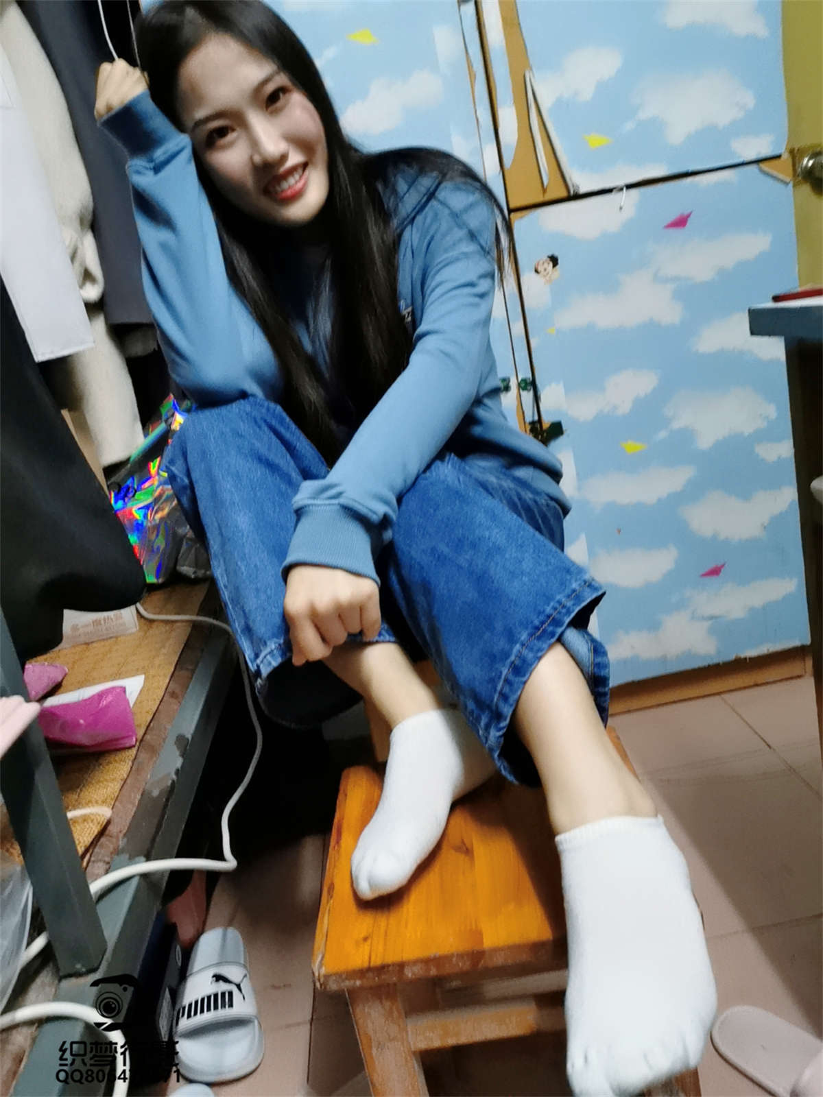 图片[2]-织梦行影摄影作品 第075期 牛仔裤白袜-日更街拍