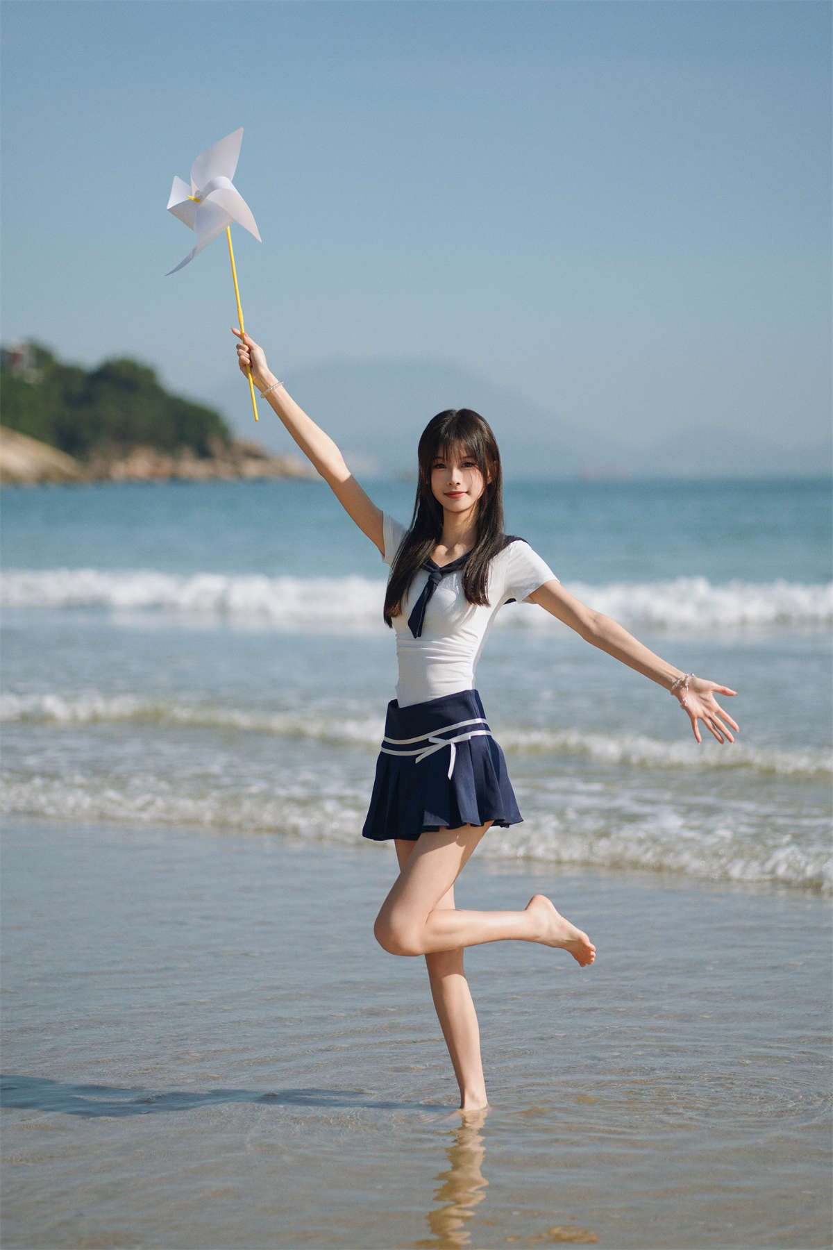 YITUYU艺图语 2025.02.10 海边JK少女 小了个飞象插图1