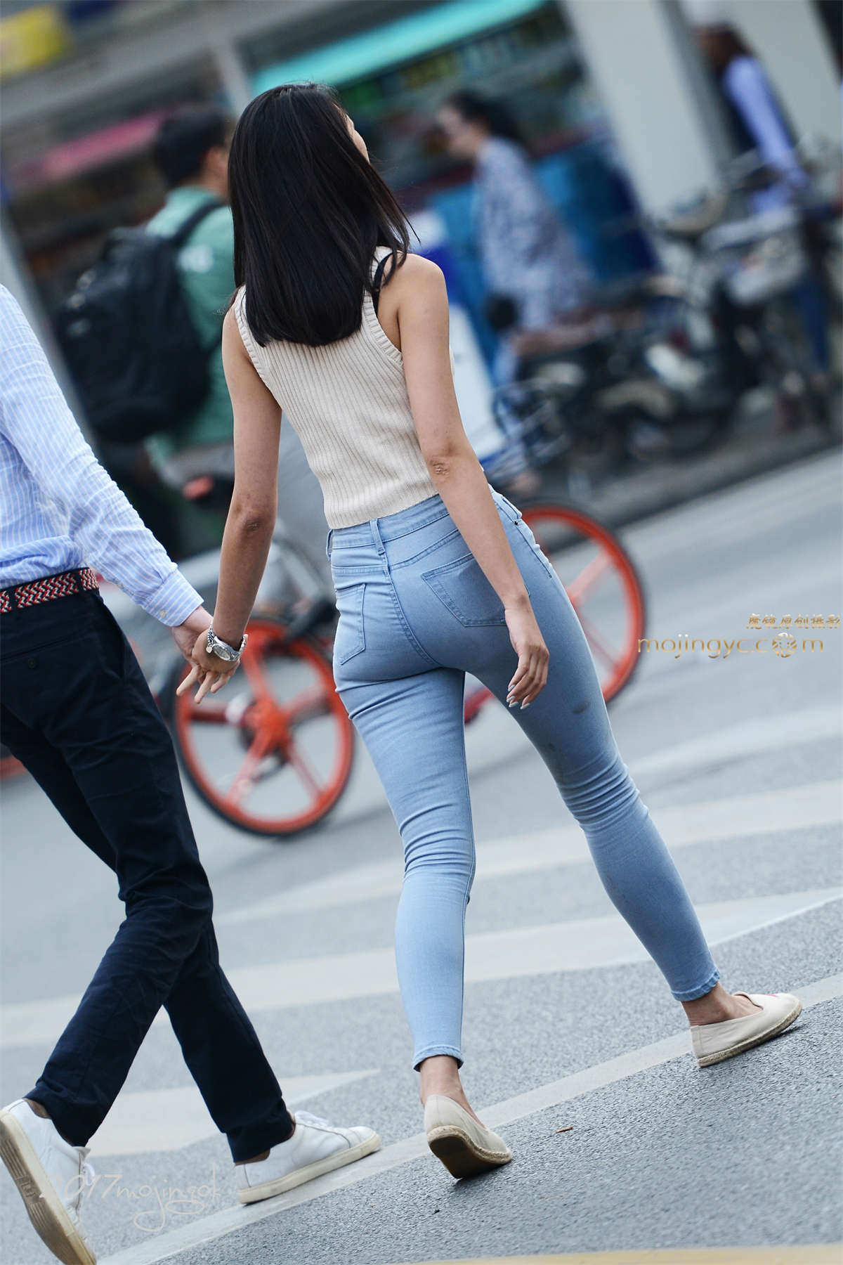 图片[2]-咔喳赛34 牛仔紧身 腿型不错（16p）-日更街拍