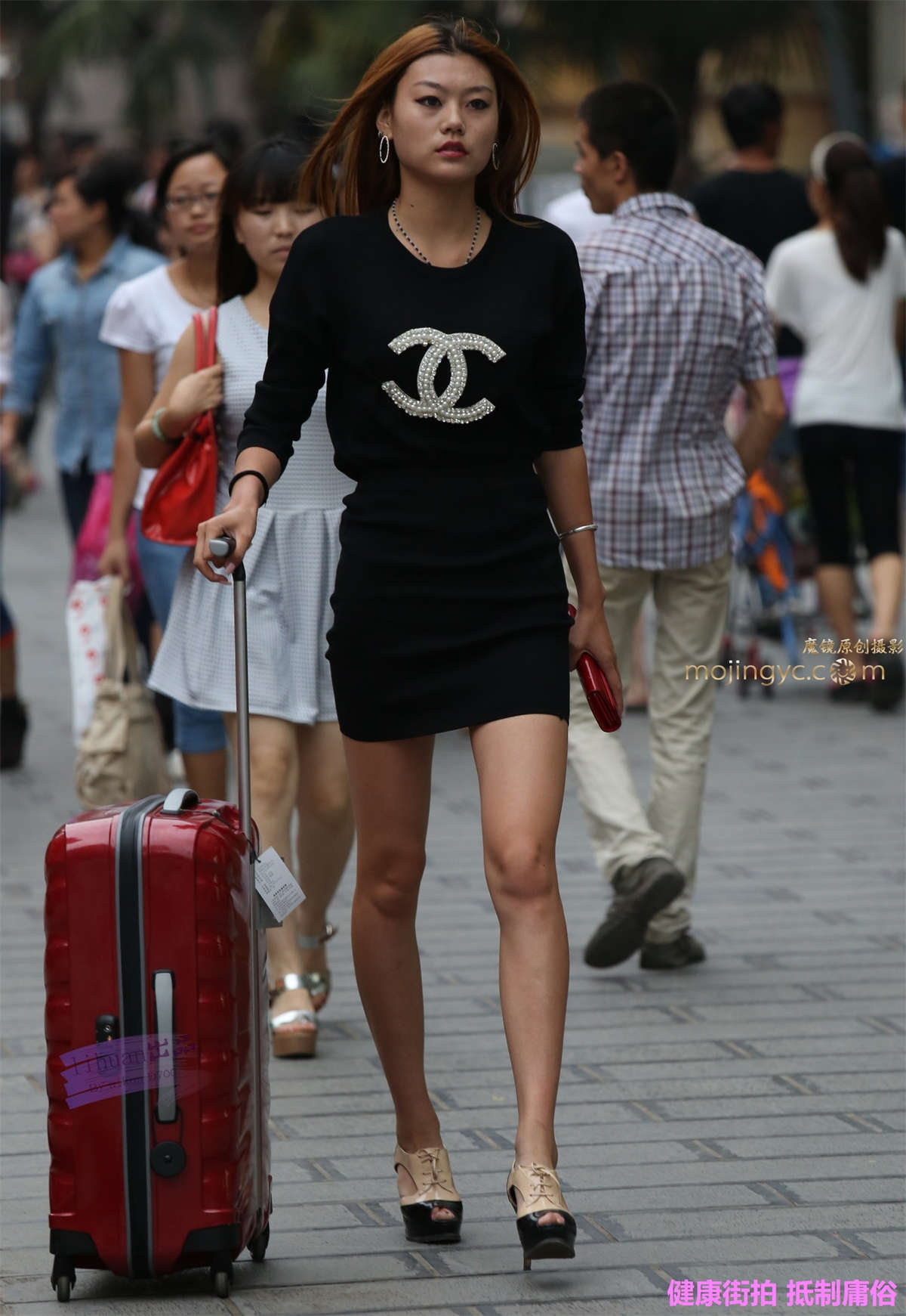 图片[2]-李欢原创-黑色裹身，美女（15P）-日更街拍