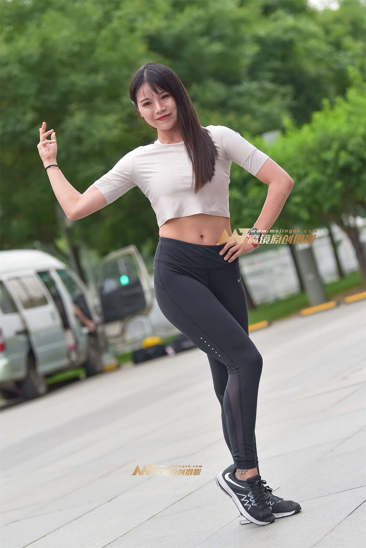 健美紧身裤-日更街拍