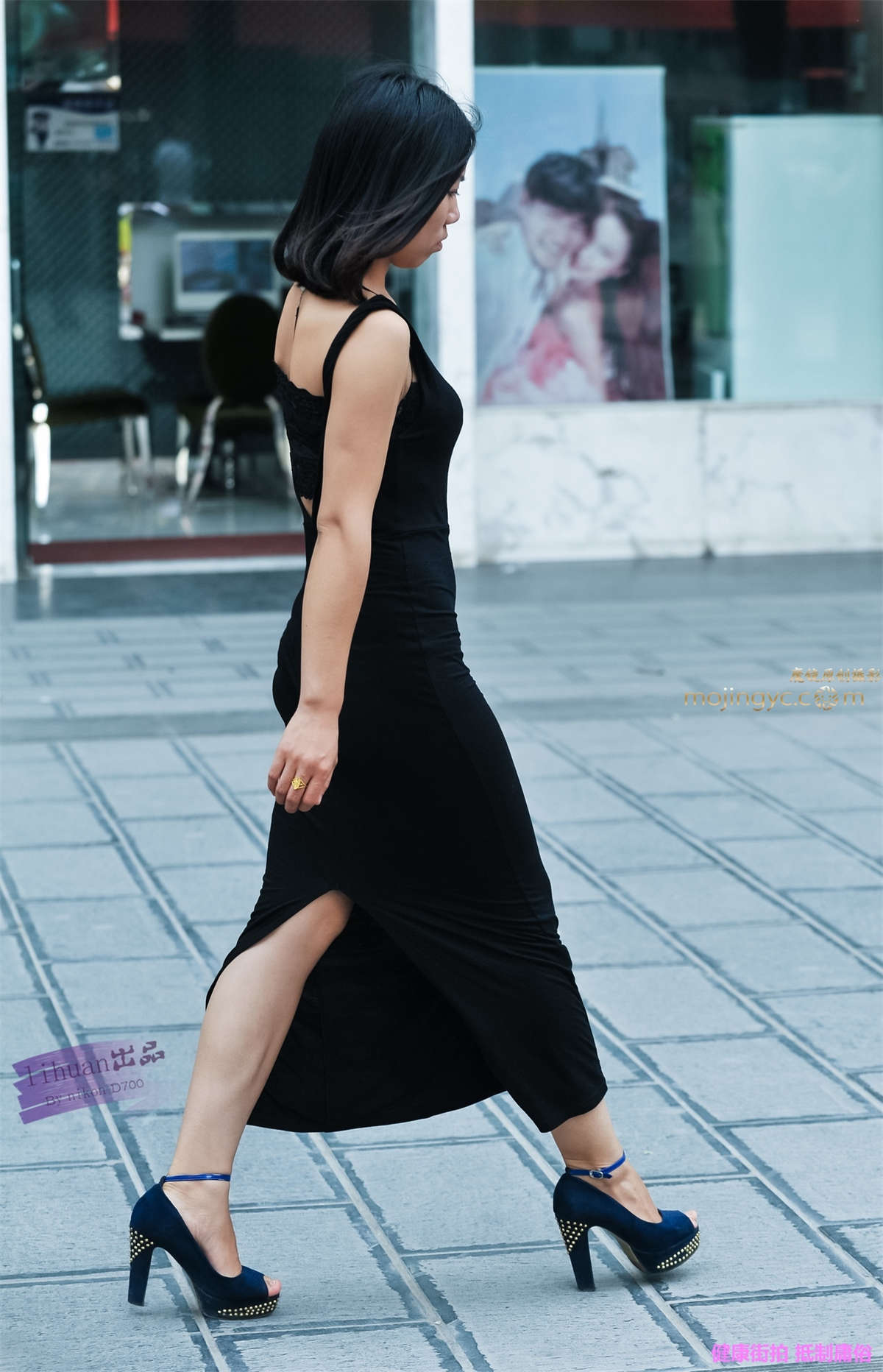 李欢原创-黑色一步裙（13P）-日更街拍