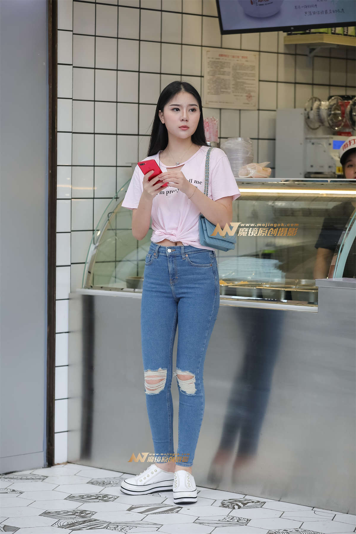 【凯恩赛帖】恬静牛仔女孩-日更街拍