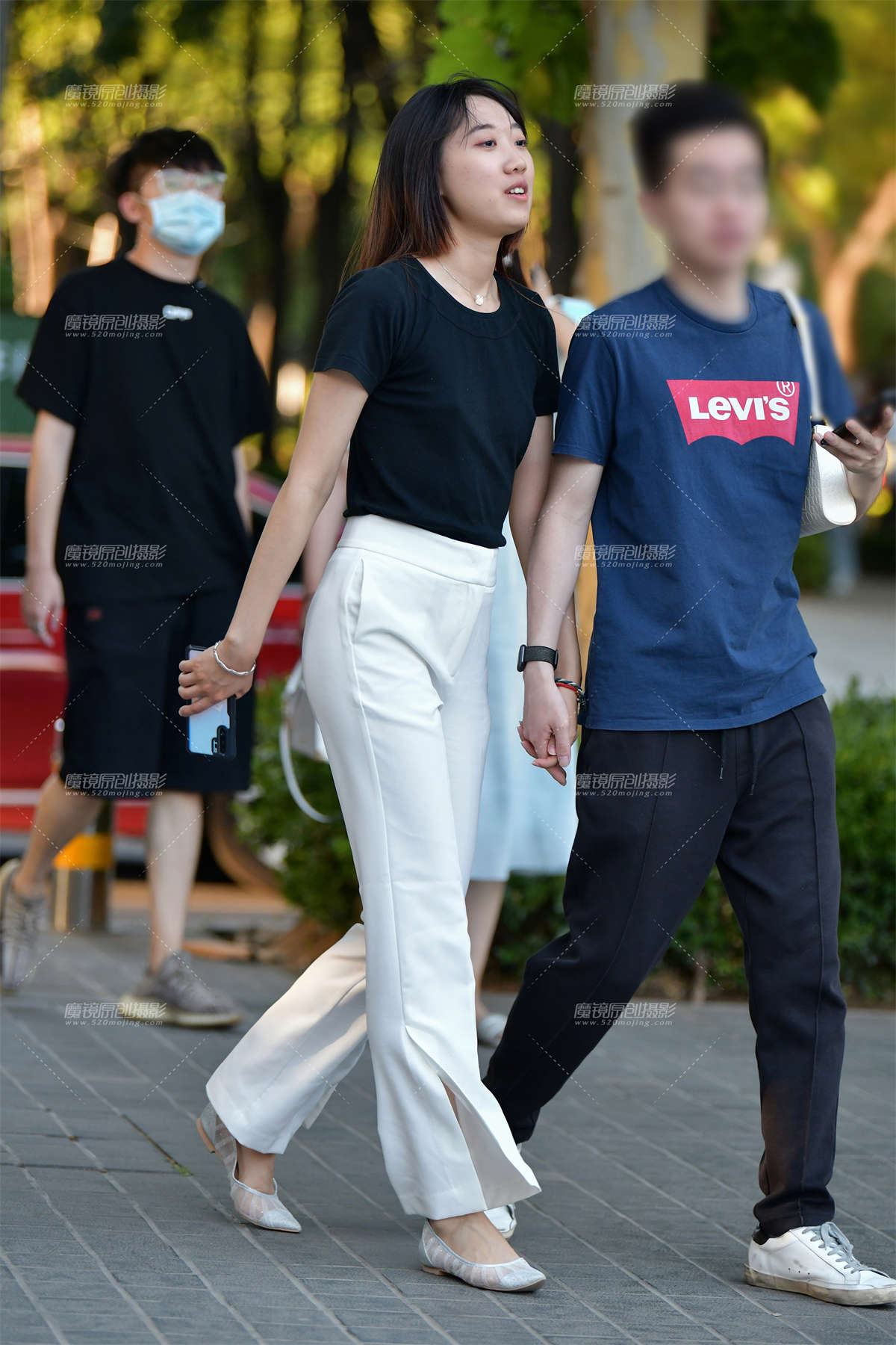 图片[2]-★开朗白裤美女-日更街拍