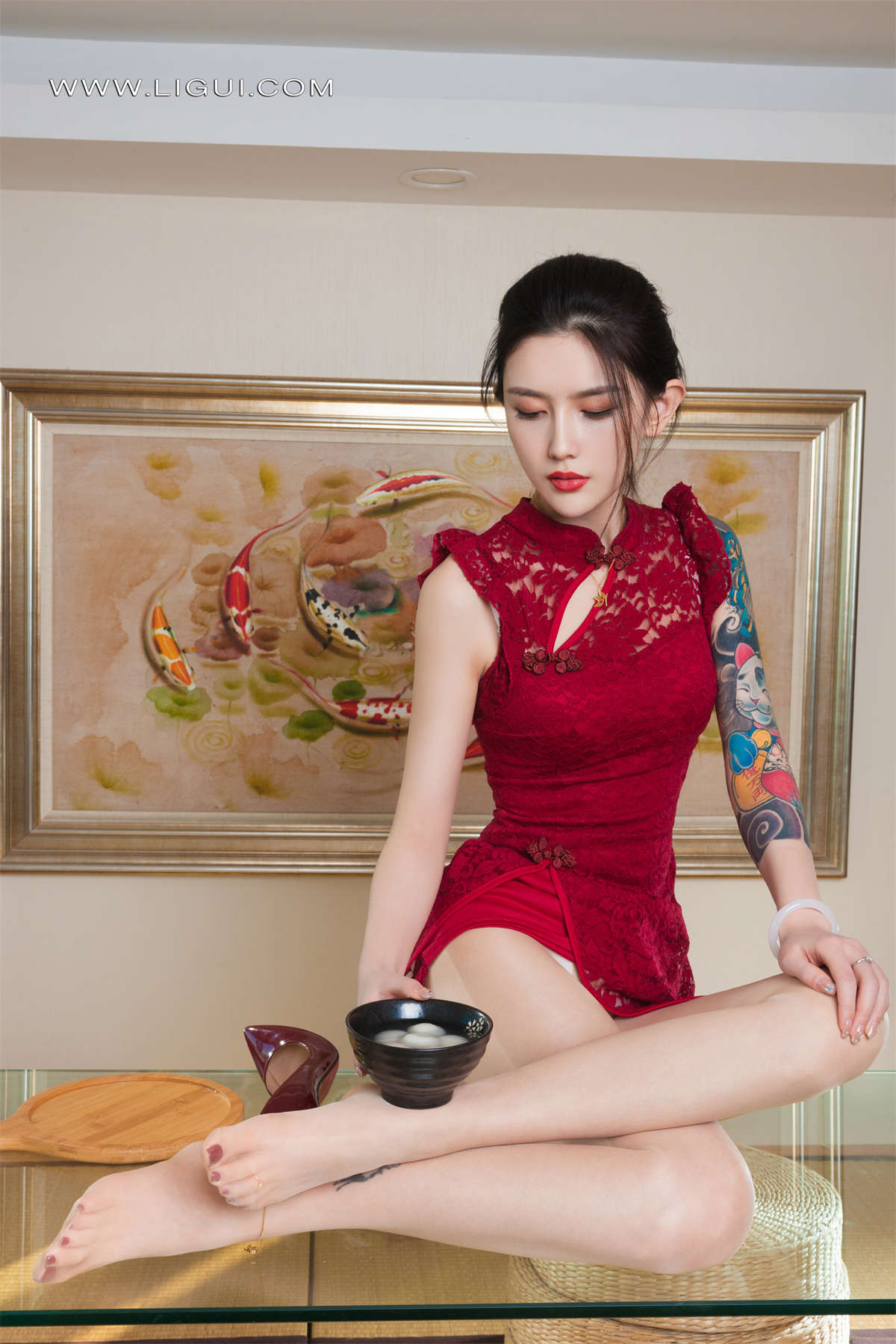 Ligui丽柜 2022.02.14 丝滑汤圆 甜甜-日更街拍