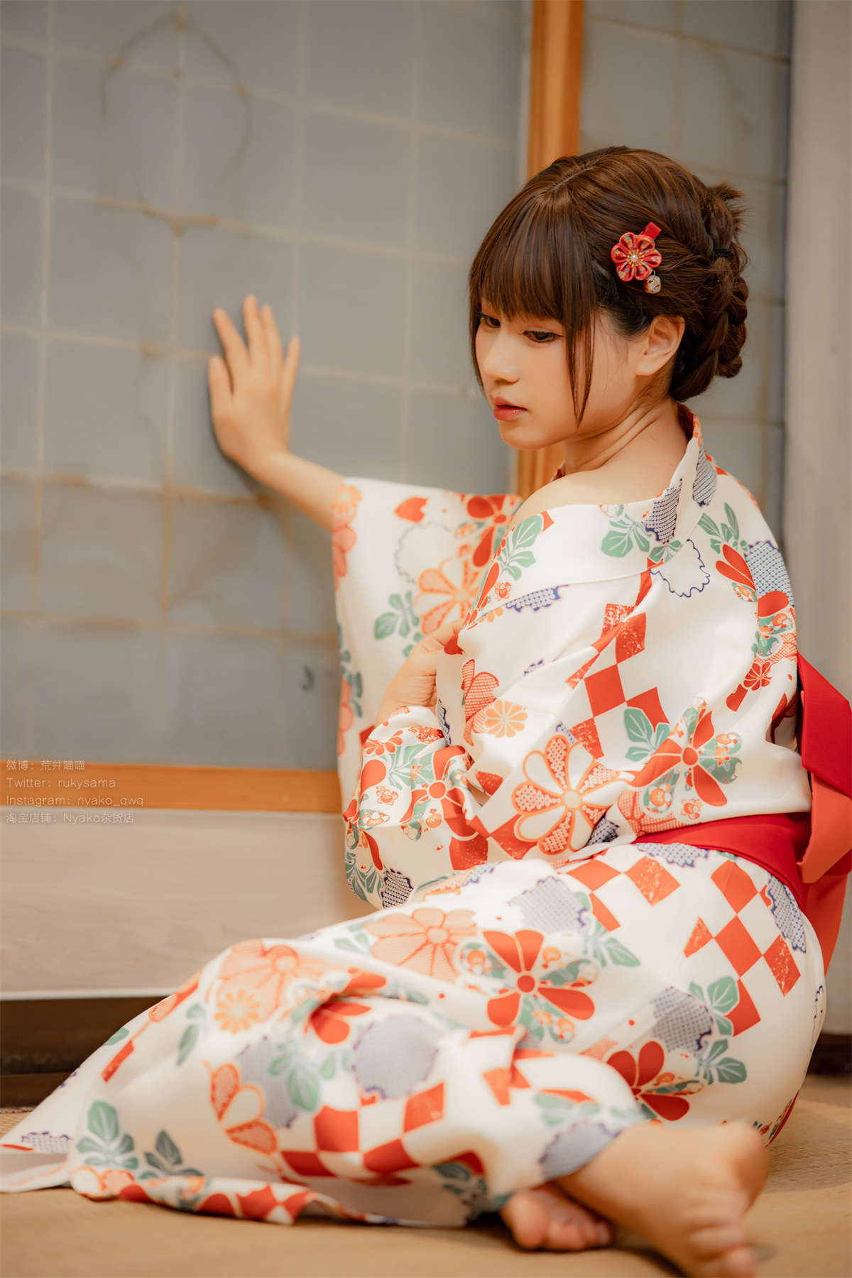 图片[2]-Nyako喵子 NO.066 和风烂漫 浴衣-日更街拍