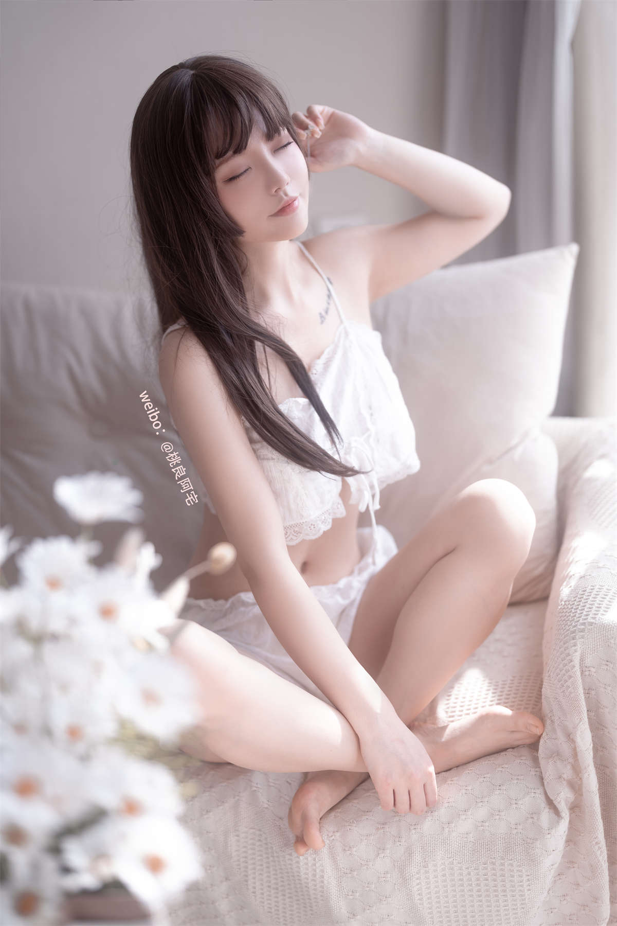 桃良阿宅 桃良吊带-日更街拍