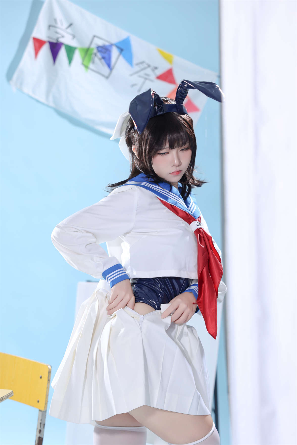 G44不会受伤 NO.118 水手服兔女郎咖啡厅-日更街拍