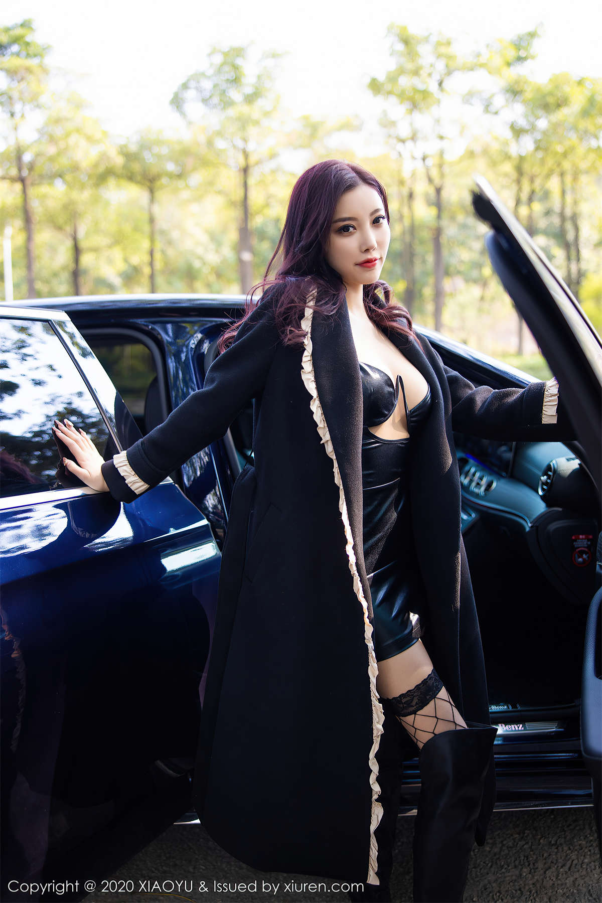 图片[2]-XIAOYU语画界 2020.07.31 VOL.338 网袜皮衣-日更街拍