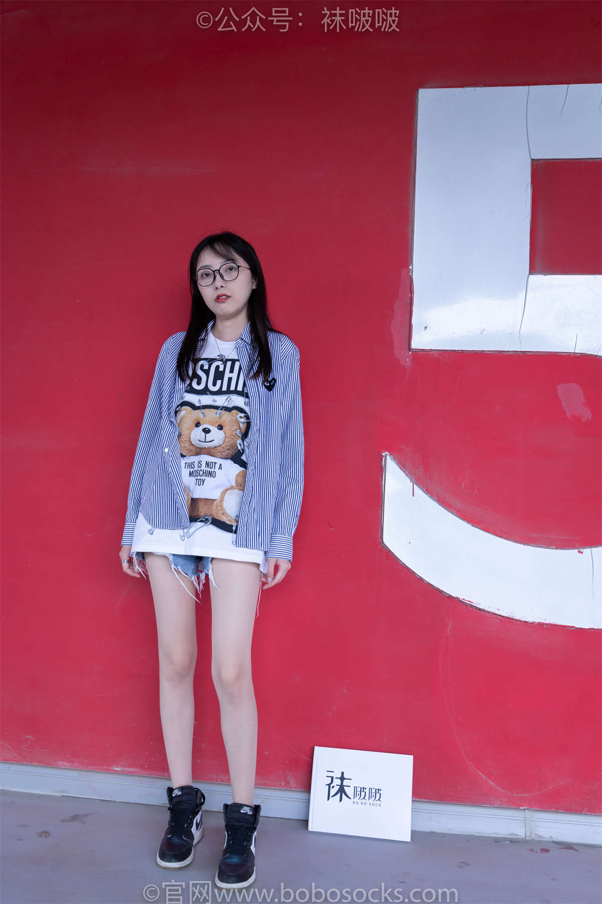 图片[2]-袜啵啵 No.011 稚予- AJ、白色短棉袜、肉丝（脚尖加固款）常规加长版-日更街拍