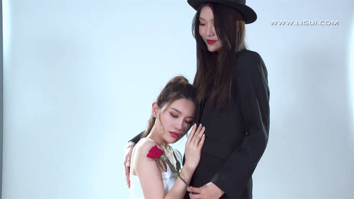 图片[2]-Ligui丽柜视频 2022.02.11 双生花-情人之吻 甜甜&钟情-日更街拍
