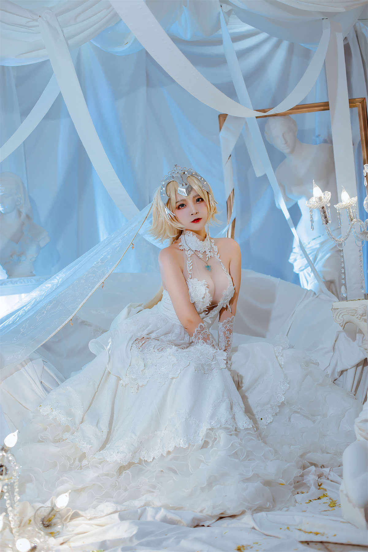 图片[2]-高产型Coser-二佐Nisa fate贞德花嫁-日更街拍