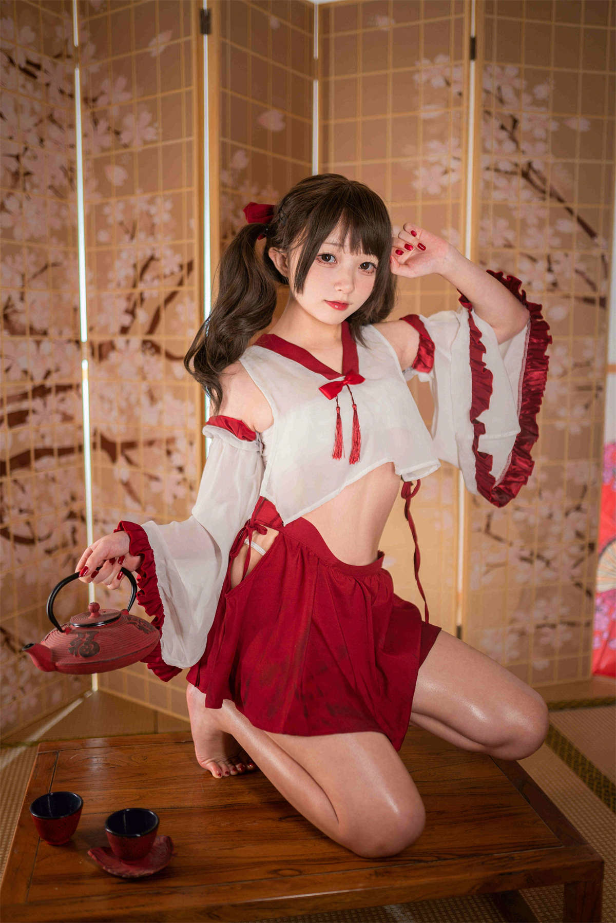 图片[2]-花铃 No.058 小巫女-日更街拍