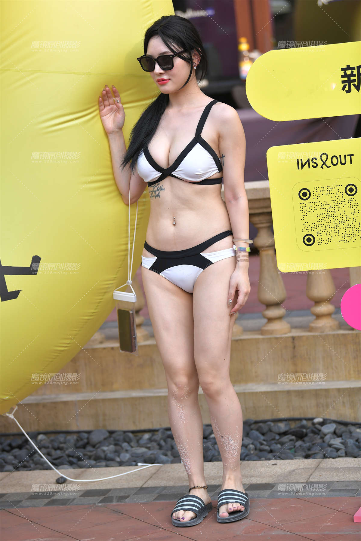 图片[2]-清新的白色比基尼-日更街拍