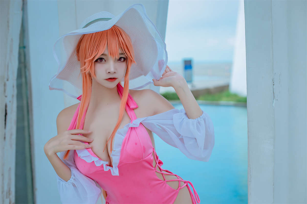 高产型Coser-二佐Nisa 碧蓝 黎塞留泳装-日更街拍
