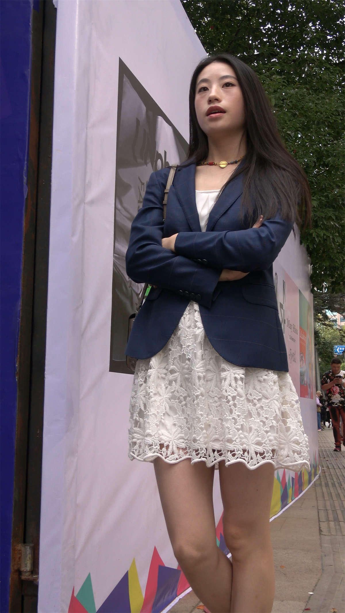 图片[2]-连衣裙街拍高跟美腿-日更街拍