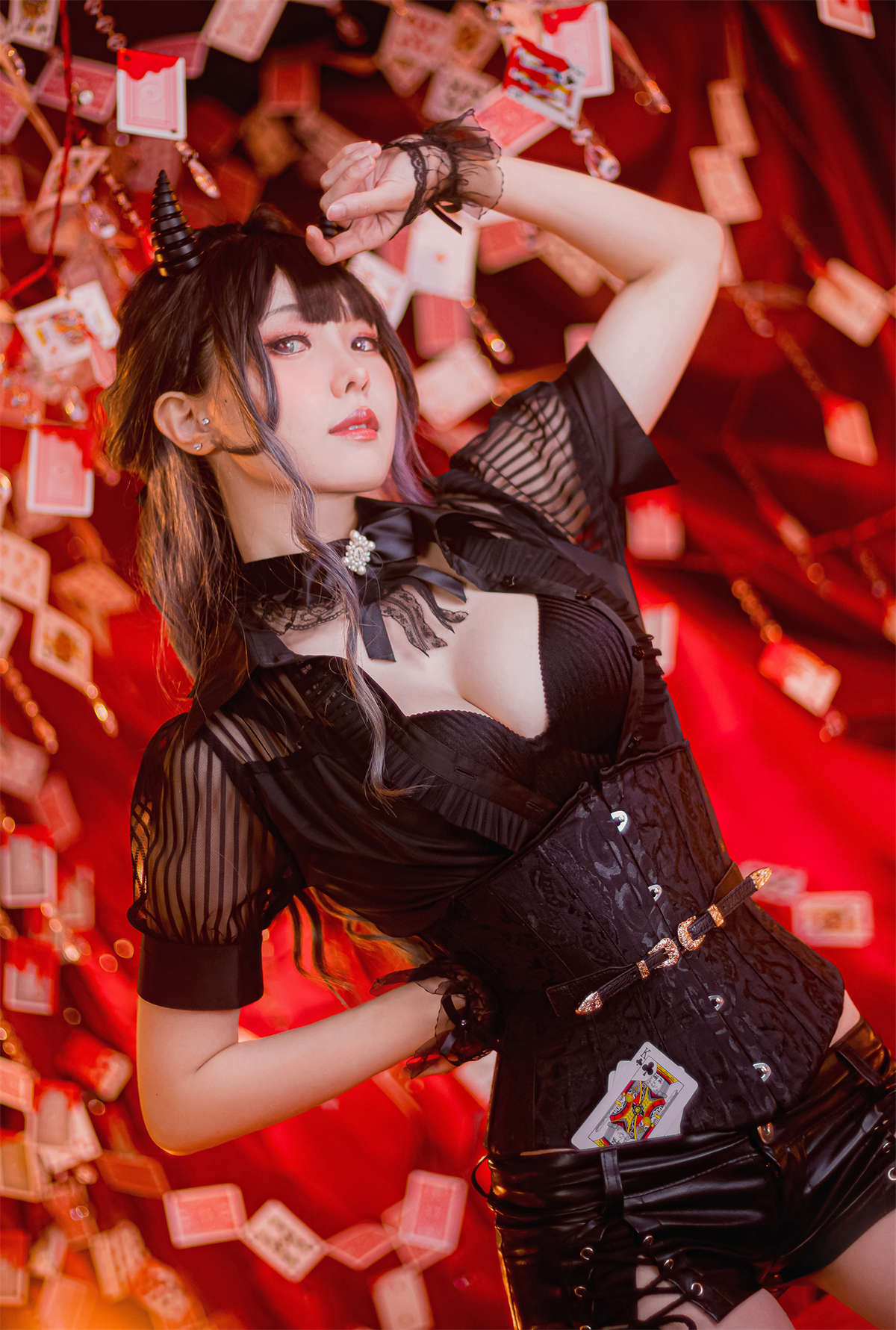 Ely_eee(ElyEE子) Devil Croupier 小惡魔荷官-日更街拍