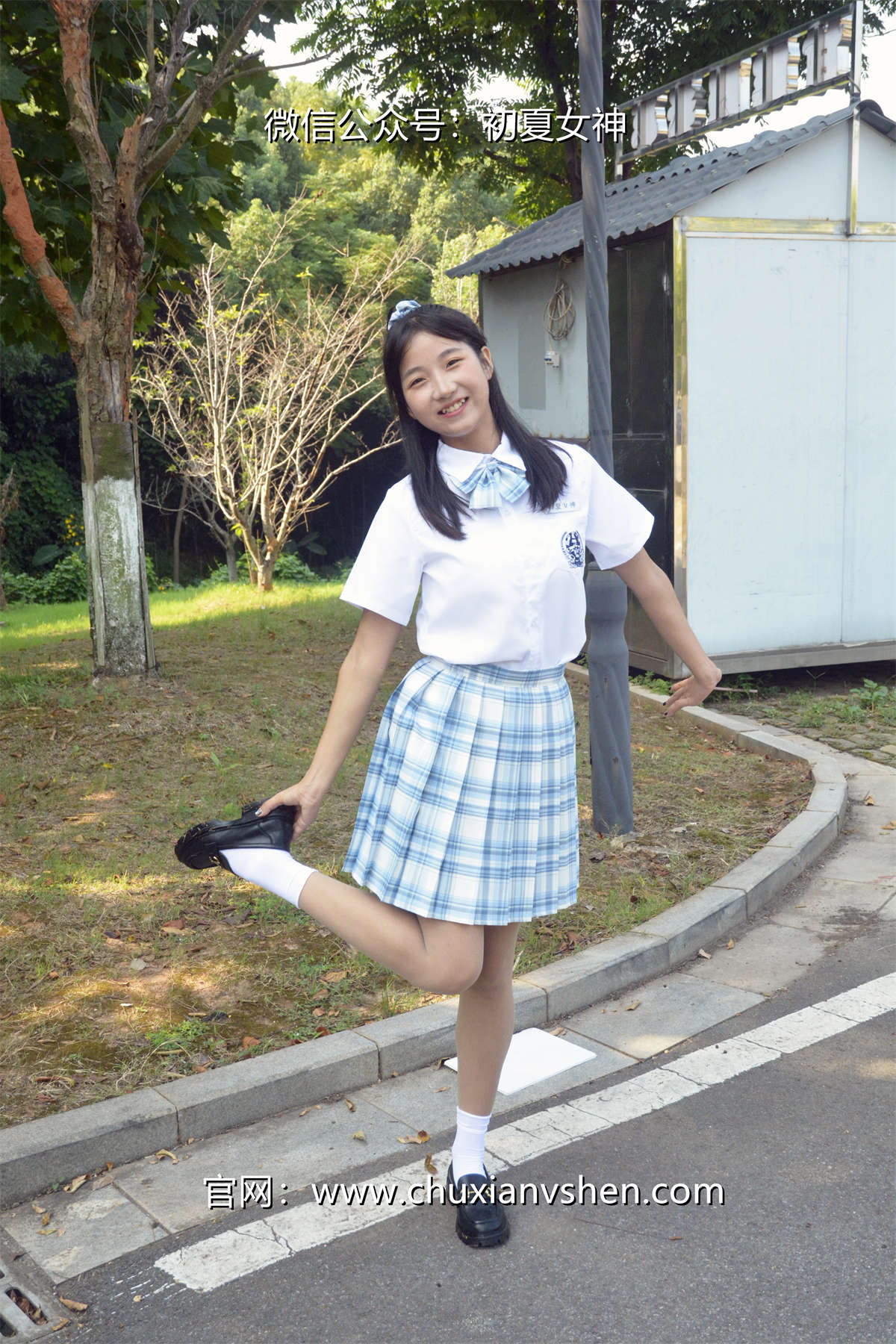 图片[2]-初夏女神 No.085 点点 我的JK装-日更街拍