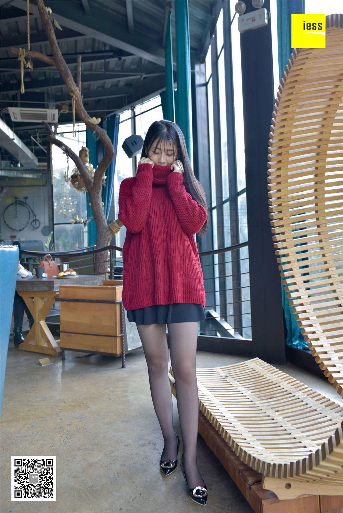 图片[2]-IESS异思趣向 丝享家183期：丰满肉肉黑丝佳桢-日更街拍