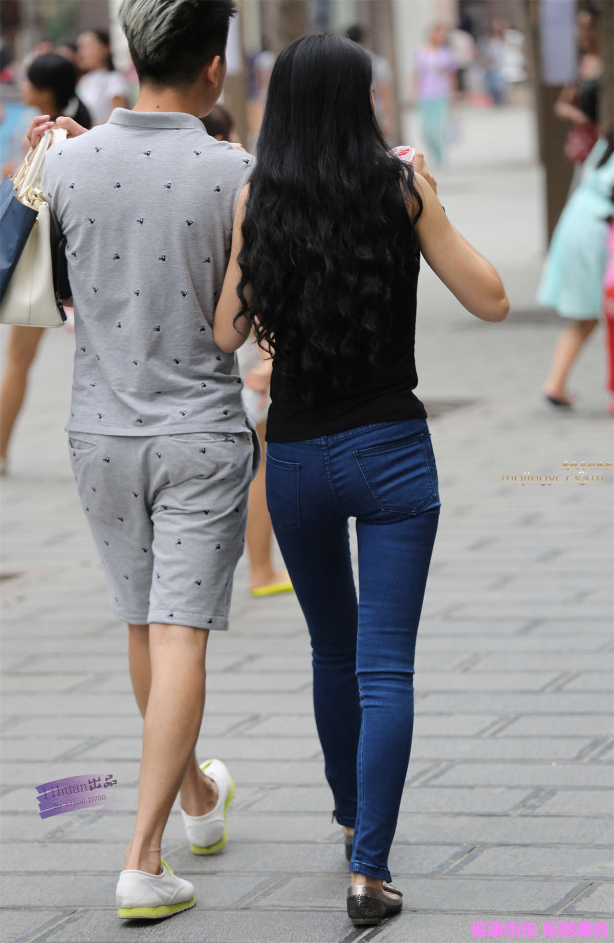 李欢原创-牛仔，紧翘（12P）-日更街拍