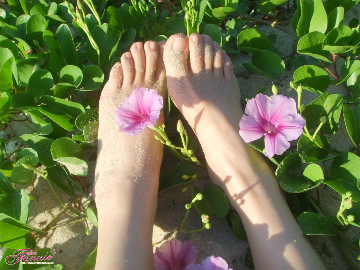 Fannie芬妮美足园NO.805 那片花 那片海-日更街拍