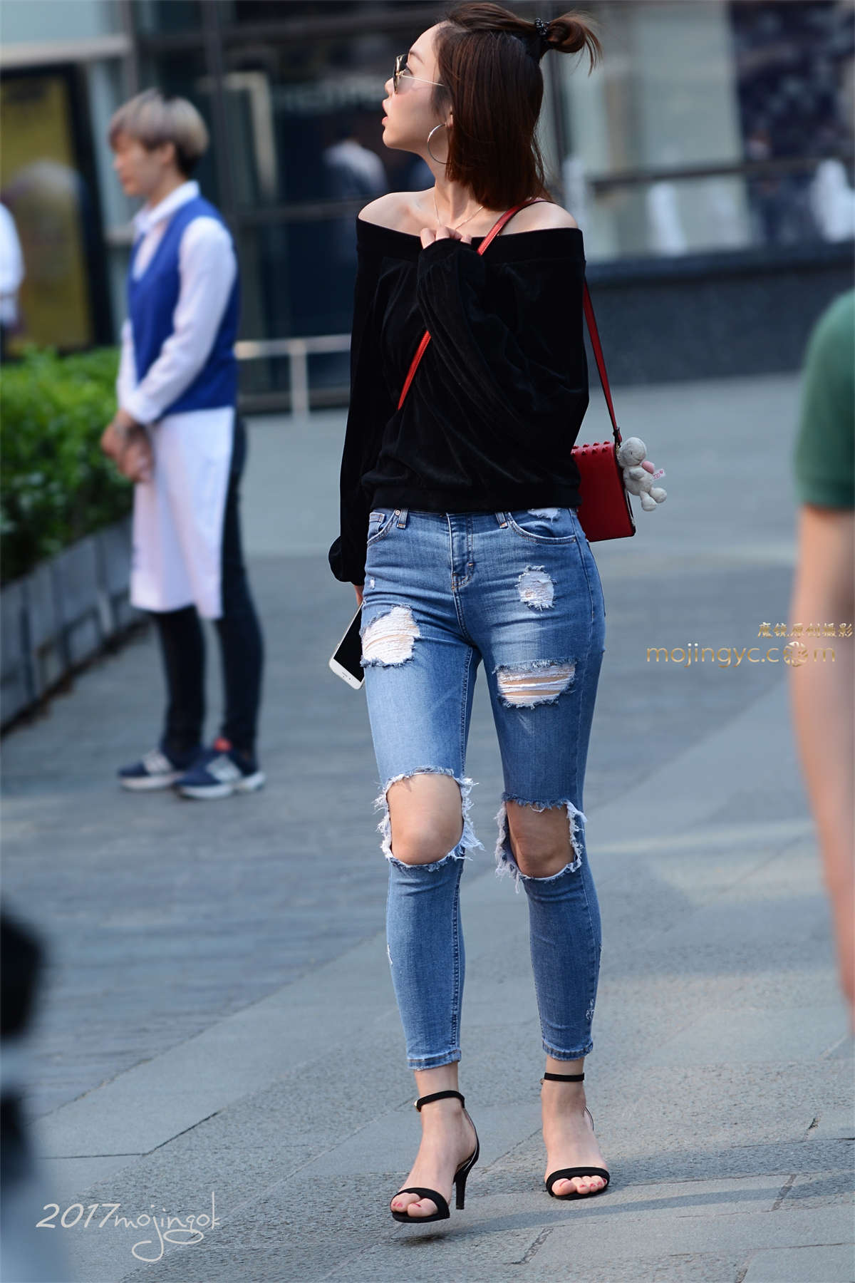 咔喳赛58 牛仔高跟好身材 （19p）-日更街拍