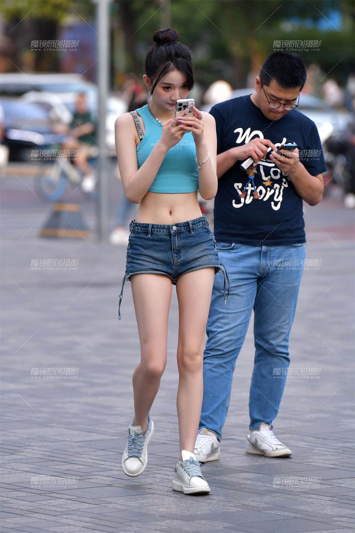 ★清纯热裤美女-日更街拍