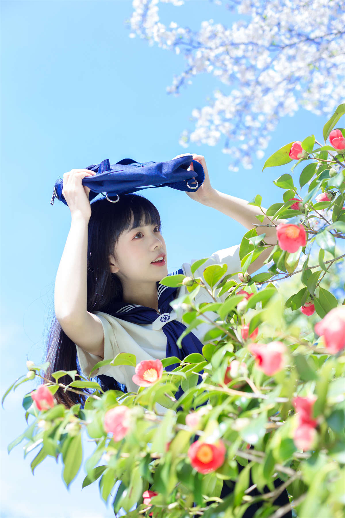 YITUYU艺图语 2023.04.10 水手服的春天 可爱泡泡呀-日更街拍