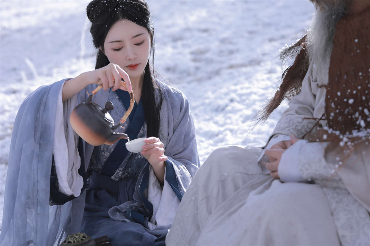 YITUYU艺图语 2023.04.16 风雪夜归人 素昧在路上&汉服爷爷云中鹤插图1