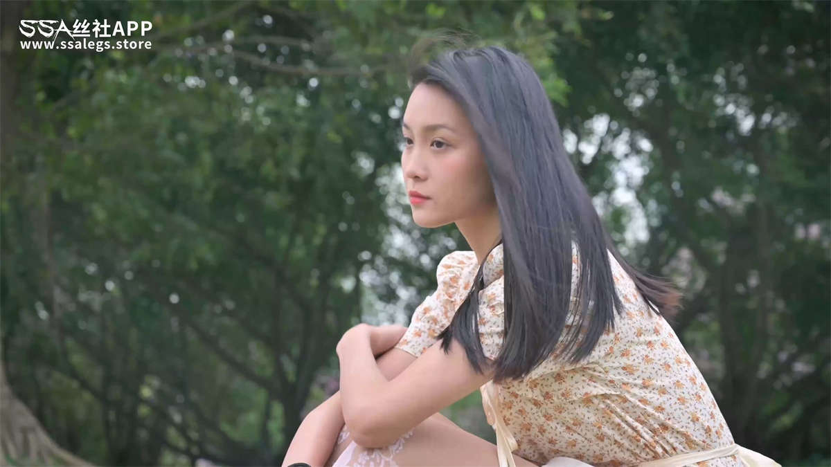 图片[2]-SSA丝社视频 NO.0134 君君 涞觅维纳斯提花连裤袜-日更街拍