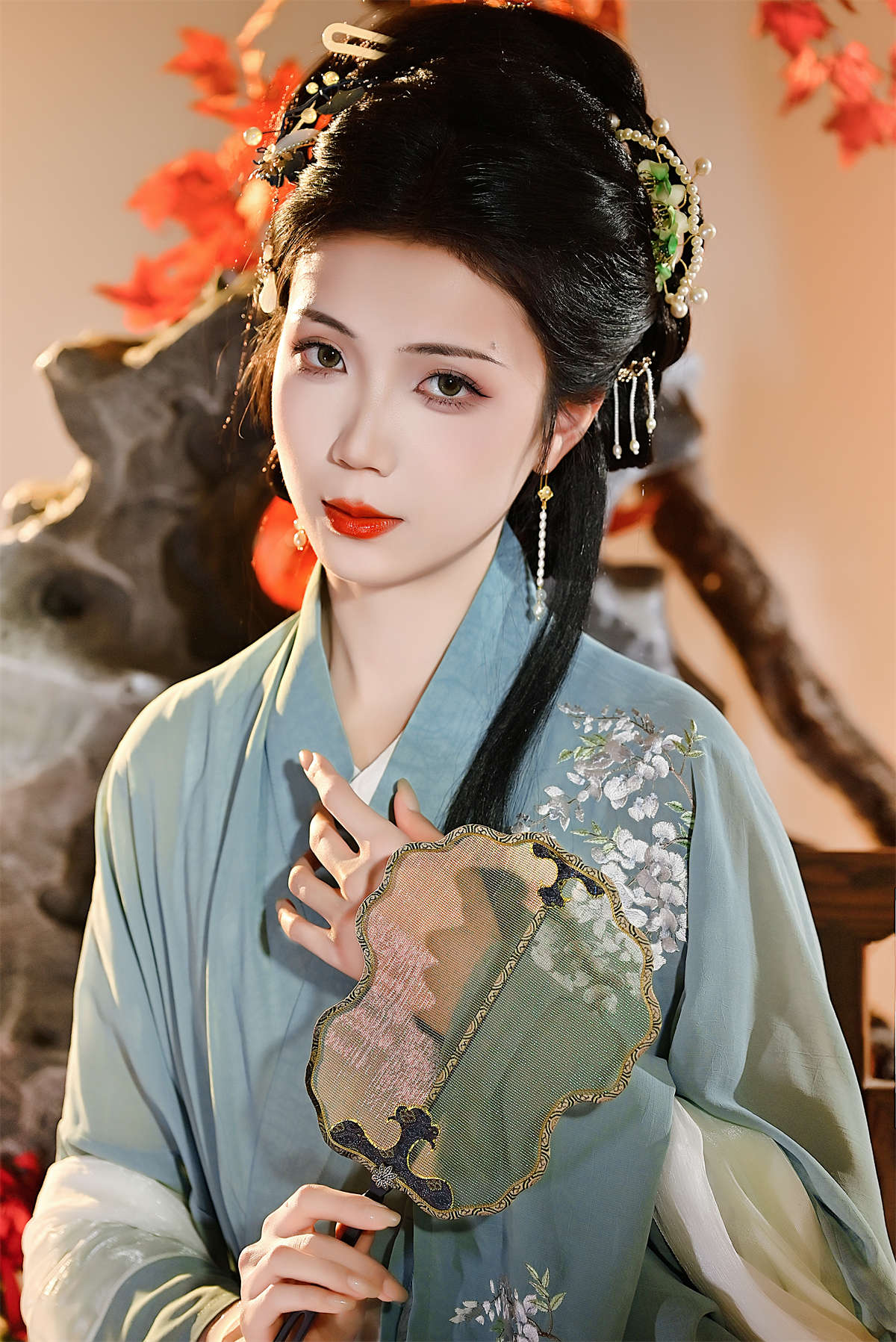 YITUYU艺图语 2023.11.25 枫叶仕女图 珂璃插图1