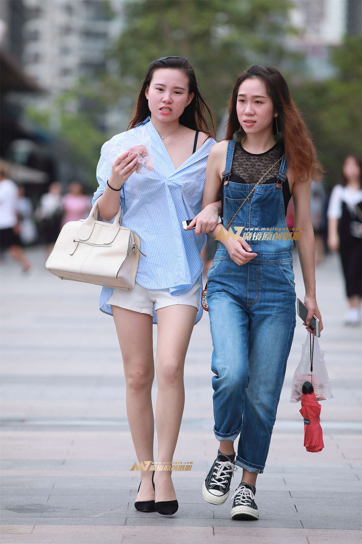 热裤，裸腿，高跟-日更街拍