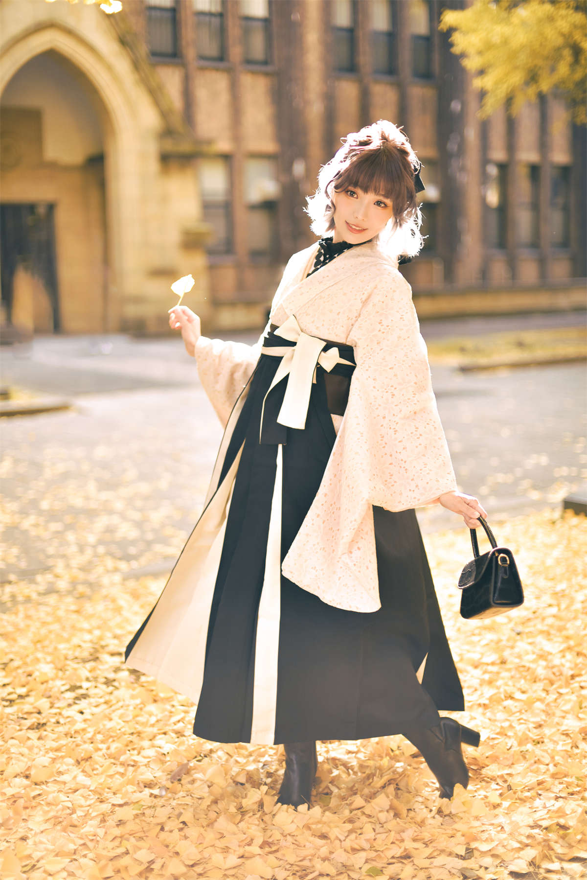 Ely_eee(ElyEE子) Ginkgo Hakama-日更街拍