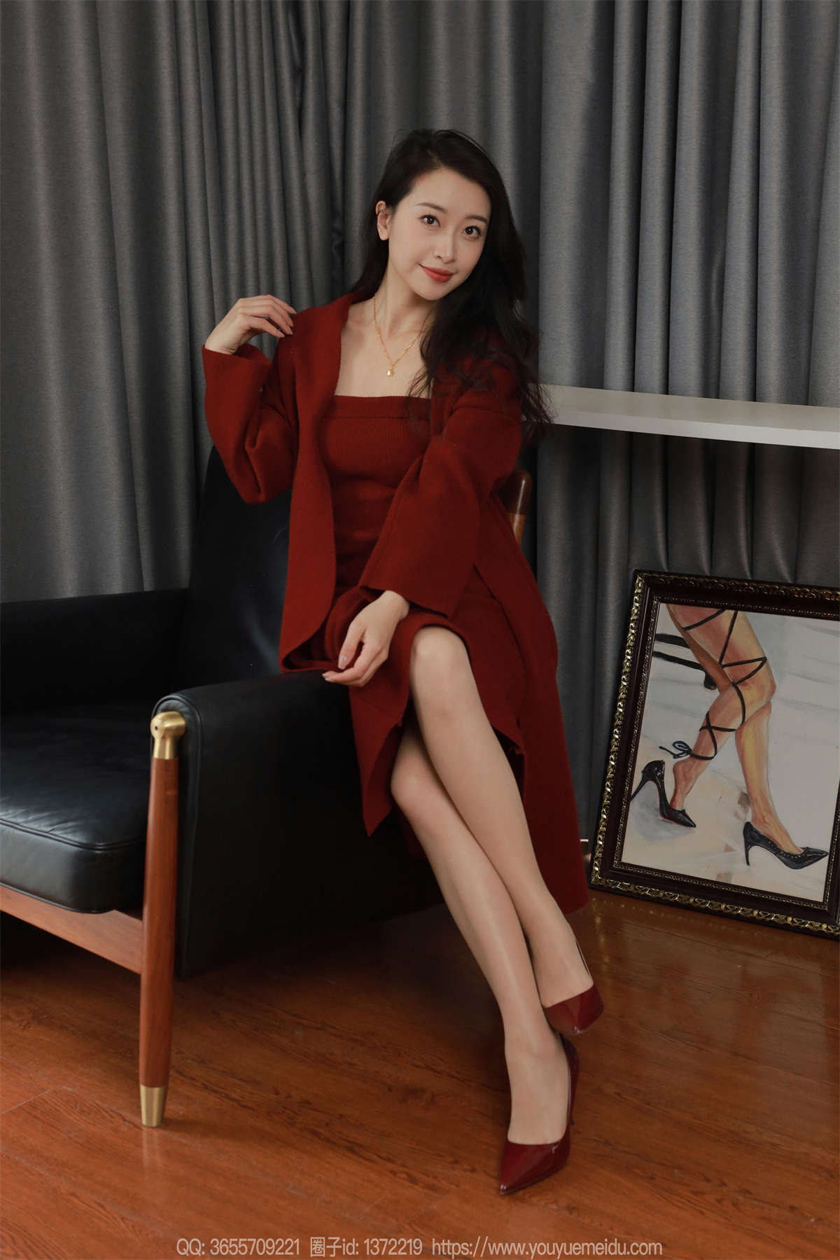 IESS异思趣向 2025.01.27 丝享家1961；小婕 红色针织裙（上）-日更街拍