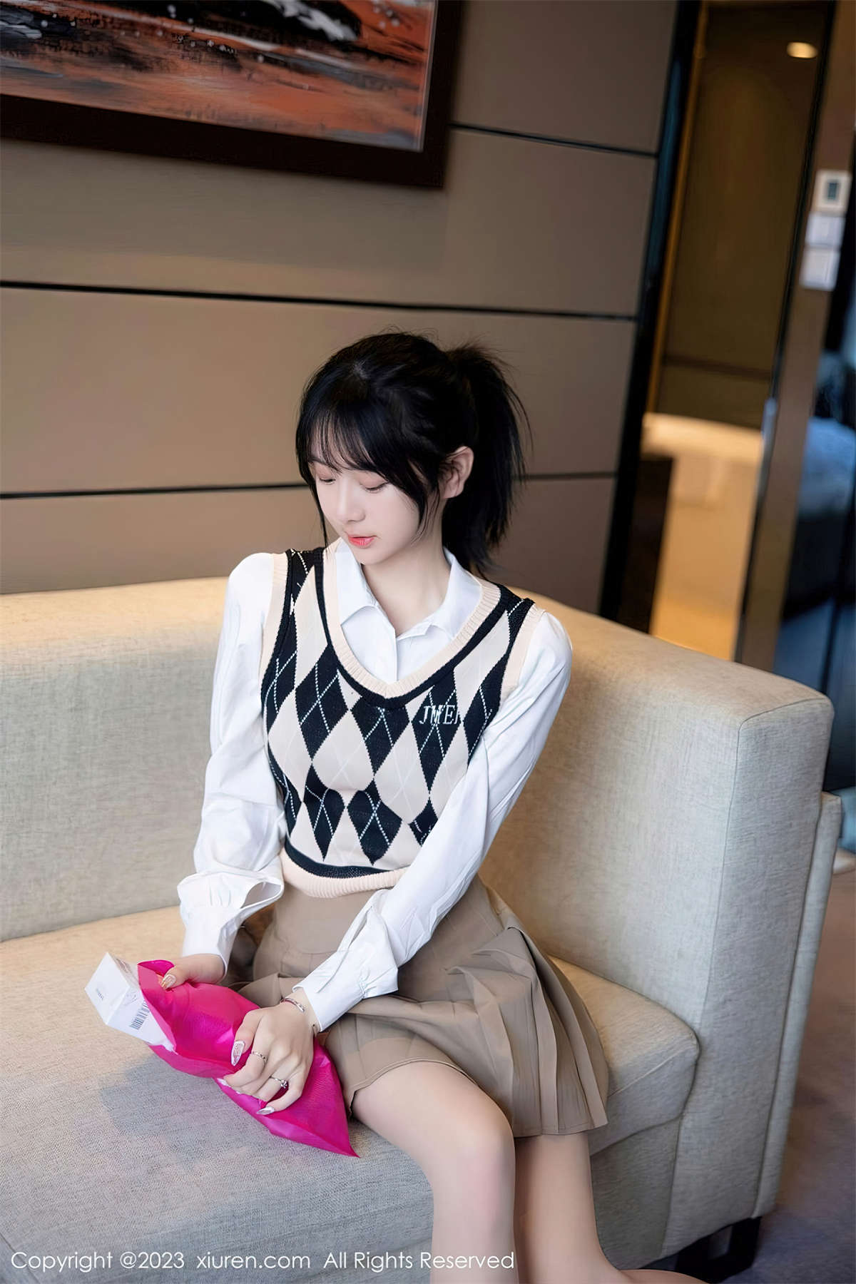 图片[2]-Xiuren秀人网 2023.02.27 No.6329 谢小蒽-日更街拍