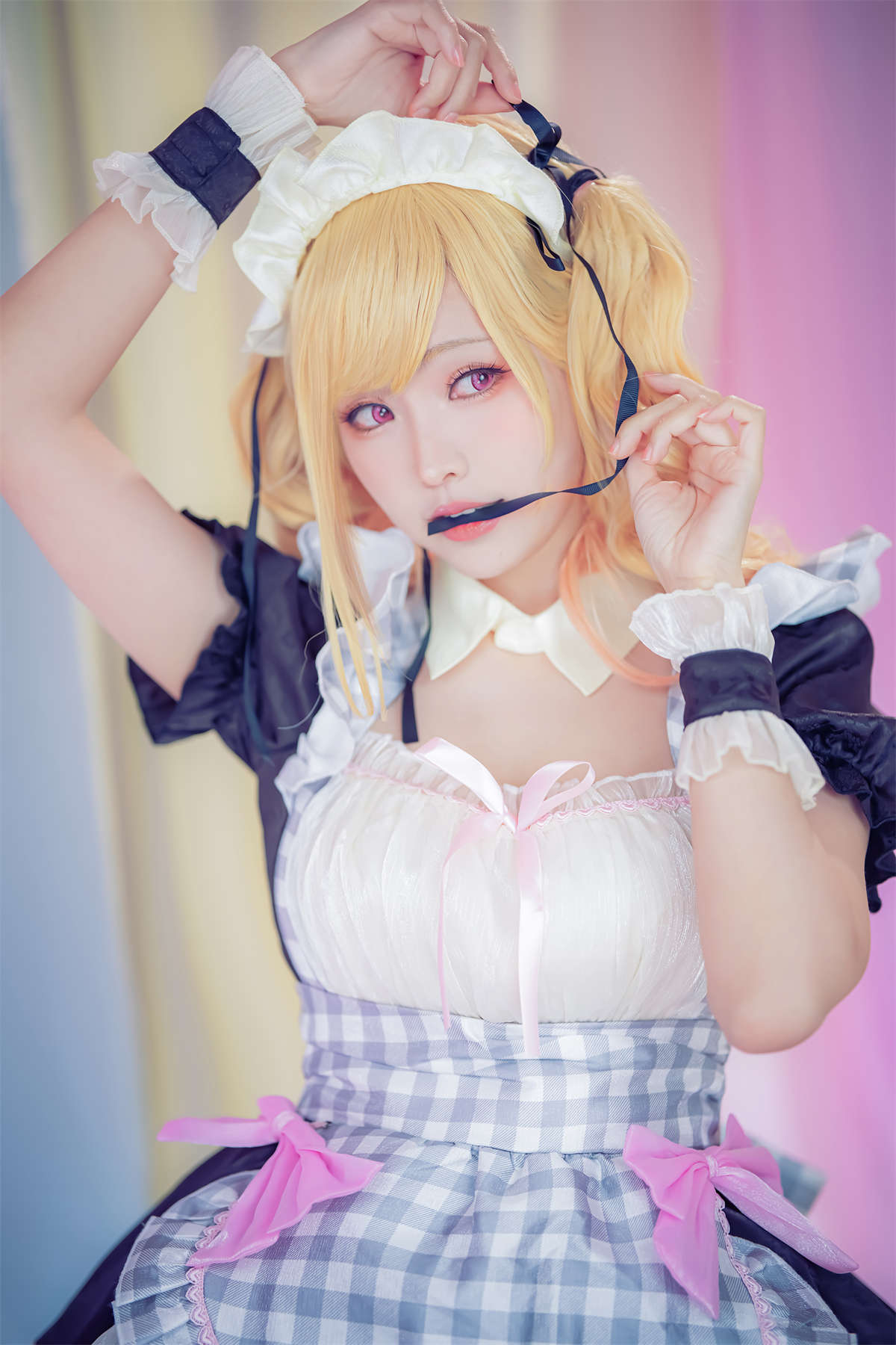 图片[2]-Ely_eee(ElyEE子) Marin Kitagawa Maid-日更街拍