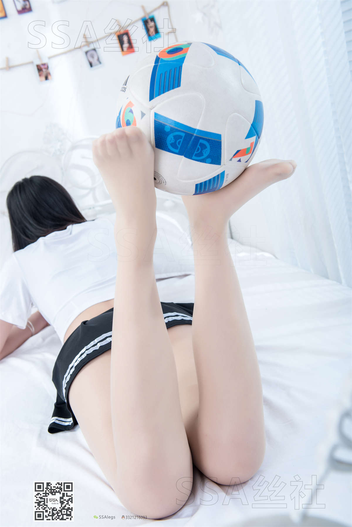 SSA丝社 NO.086 大大 白色足球宝贝-日更街拍