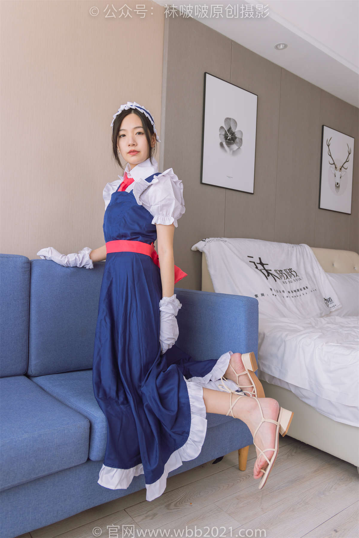 图片[2]-袜啵啵 No.287 小甜豆-平底鞋、肉丝（脚尖微加固款）、裸足 花絮版-日更街拍